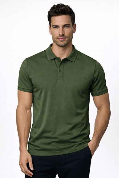 zs zaos fashion تي شيرت رجالي من Poloyaka بأكمام قصيرة وتصميم أساسي من القطن ...