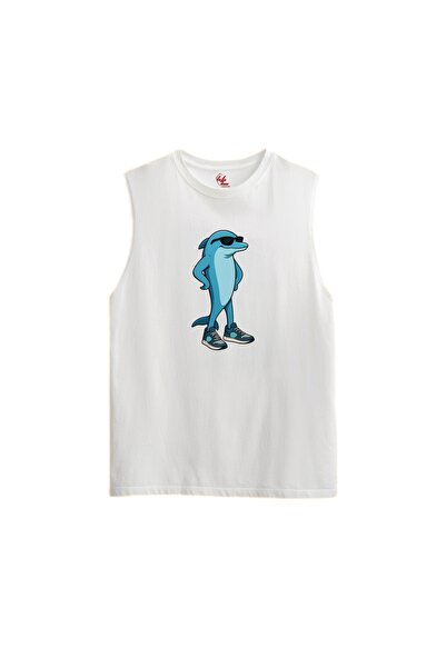 Rabona Fashion Tricou/ Maiou cu imprimeu Delfin cool (Opțional)