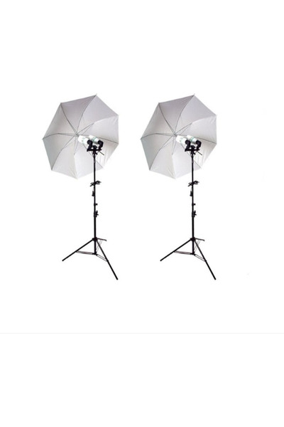 Generic Kit de iluminare continuă pentru foto-video cu 2 stative de 190 cm + ...