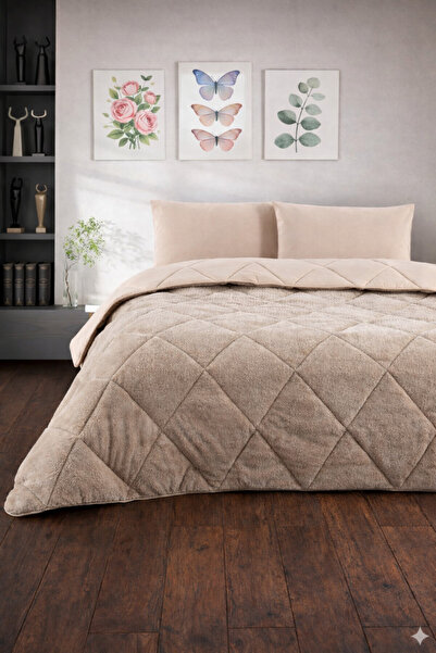 Flofy Welsoft Lüx Uyku Seti – Yumuşak Çift Taraflı Yorgan + Lastikli Çarşaf +...