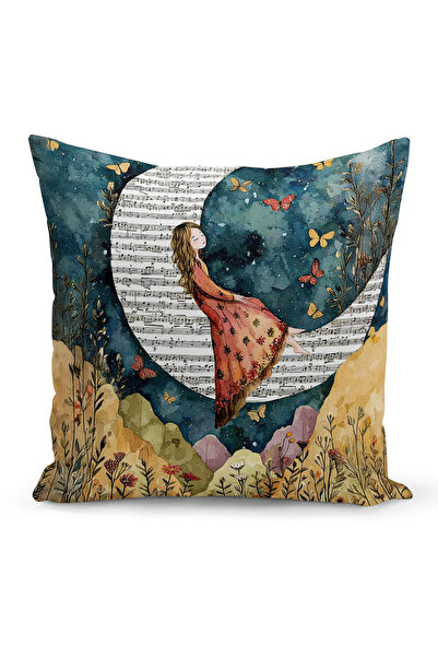 Bertille Home Ανοιξιάτικη Σειρά Κάλυμμα Μαξιλαριού Διπλής Όψης με Ψηφιακή Εκτ...