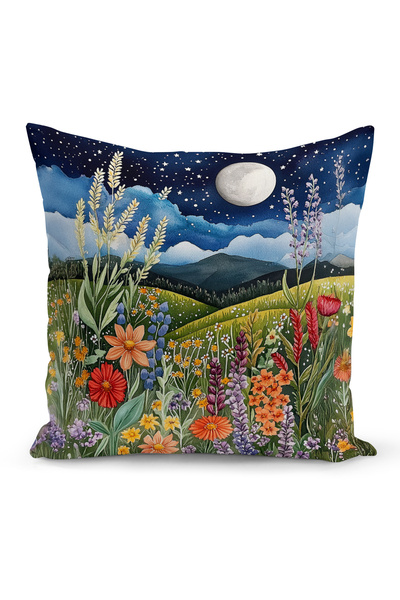 Bertille Home Husă de pernă cu imprimare digitală pe două fețe, seria Spring ...