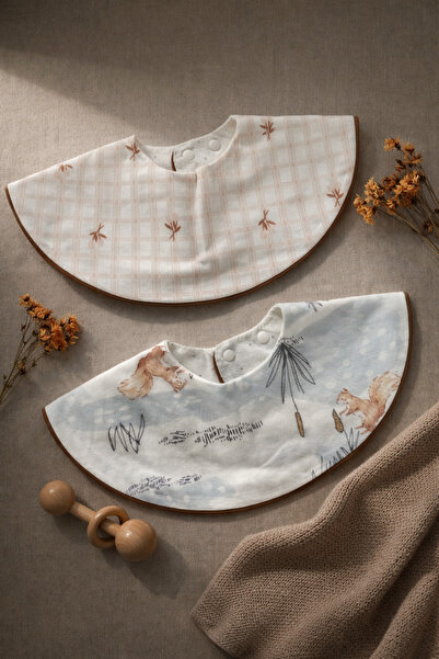 greenmoss Special Design Cute Patterned 2-Piece Bib/Collar/Scarf