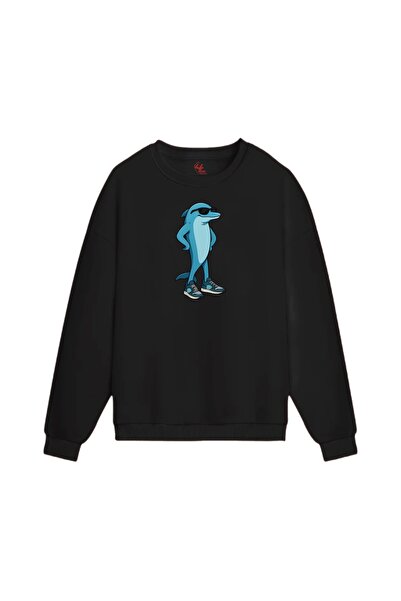 Rabona Fashion Cool Dolphin Printed Hoodie / Sweatshirt (Optional)