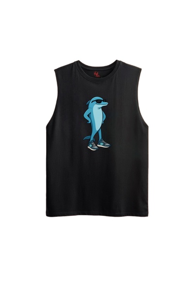 Rabona Fashion Tricou/ Maiou cu imprimeu Delfin cool (Opțional)