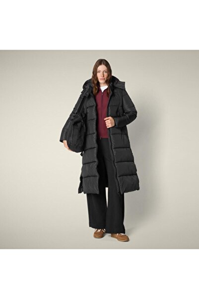 SAVE THE DUCK Kadın Uzun Mont Siyah - Colette