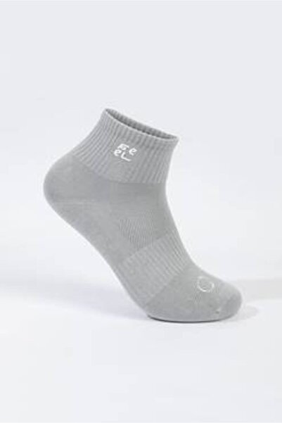 FEEL Men's Medium Socks - 5 Pcs - Grey