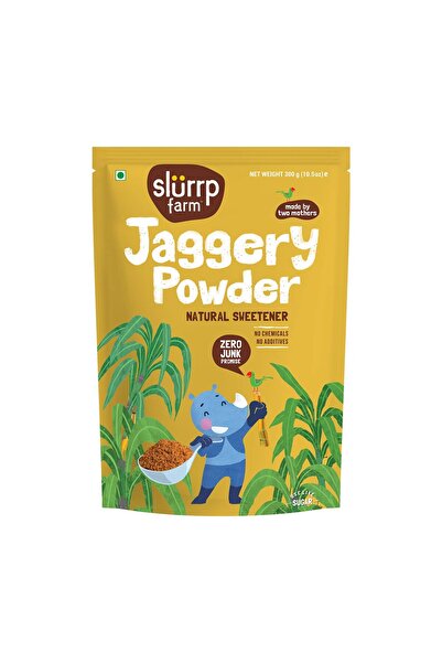 SLURRP FARM Jaggery/Gur/Gud Powder, Healthy Sugar Subsitute, Unbleached Jagge...
