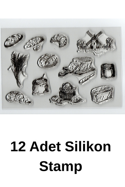 Kolbi Craft Vintage Silicone Stamp Scrapbook Bullet Journal Stamp Set