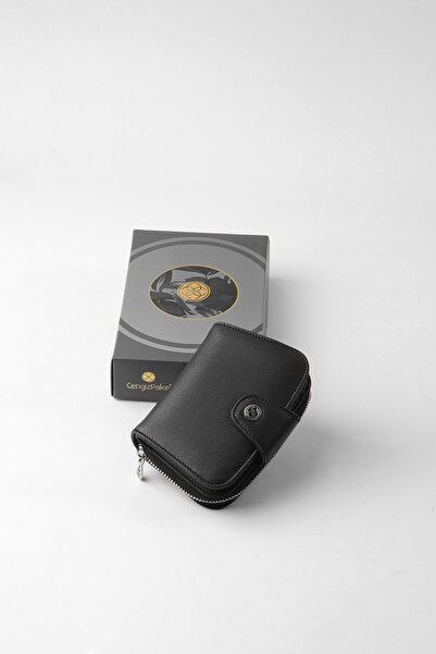 CENGİZ PAKEL Small Size Women's Wallet - 65308m - Black