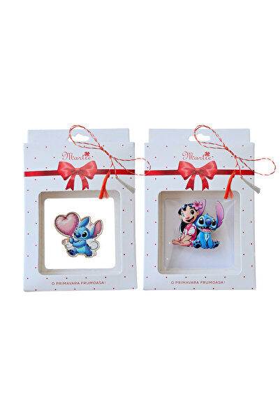 Abundo Set of 2 Lilo and Stitch brooches