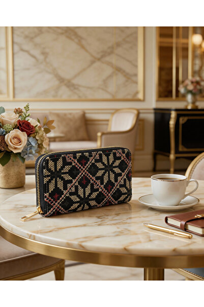 Zaytoon Palestinian Traditional Gold Embroidered Single Zipper Women's Large ...