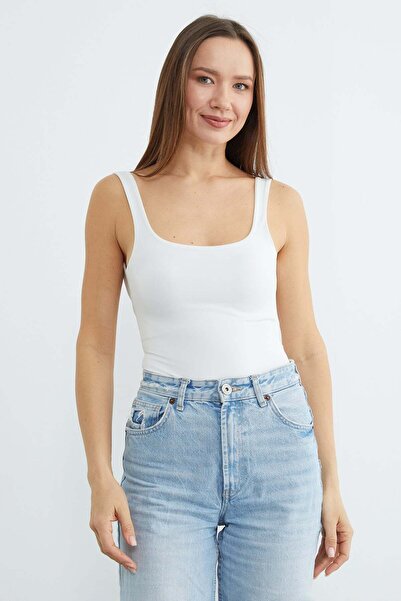 Fulla Moda Basic U-Neck Snap Body
