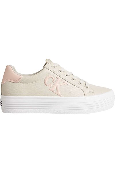 Calvin Klein VULC FLATFORM LACEUP Kadın Bej Günlük Spor Ayakkabı