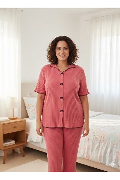 sleeproom Women's Summer Camisole Pink Pajama Set