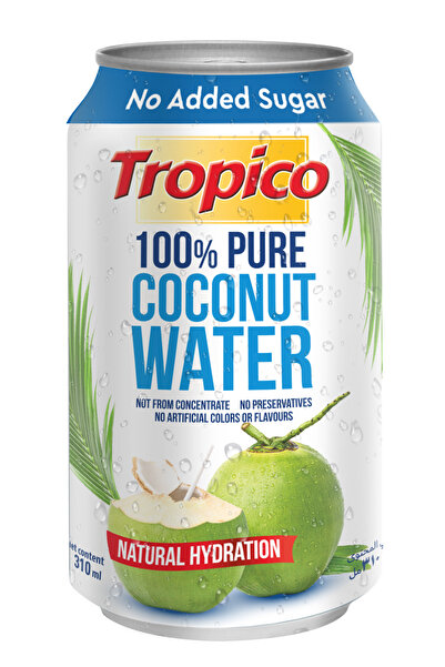 Tropico 100% Pure Thai Coconut Water 310ml | No Sugar Added | Product of Thai...