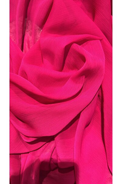 feminen Bürmcük Chiffon Fabric Fuchsia Color