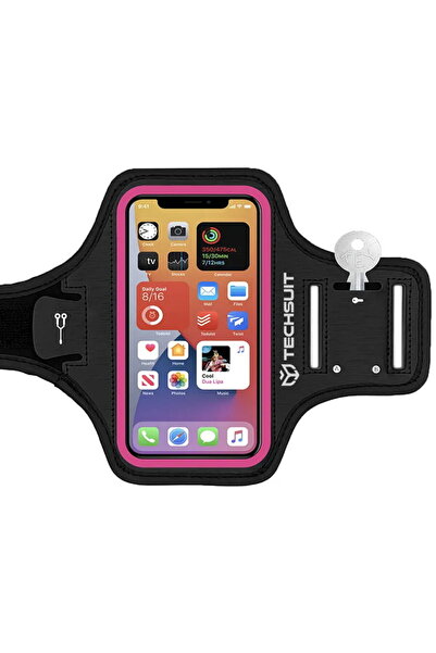 Techsuit Running Phone Case, max 6.8" - (TH20) - Pink