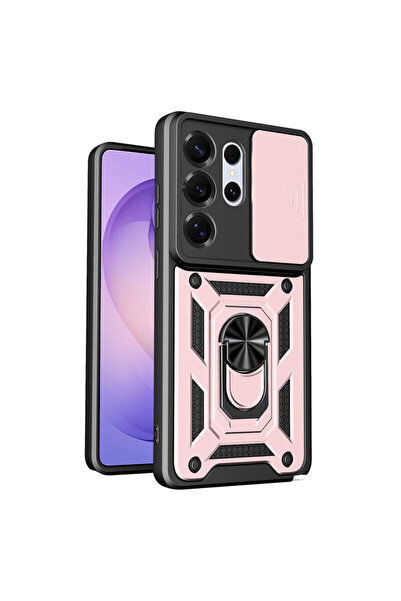 Techsuit Samsung Galaxy S26 Ultra Camera Protection Case CamShield Series, Pink