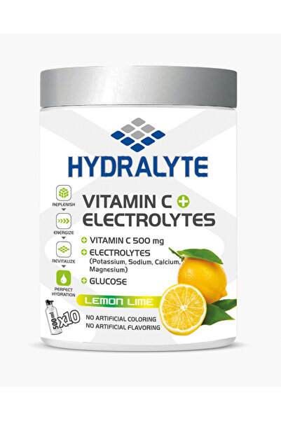 HYDRALYTE Vitamin C + Electrolyte Hydration Sports Drink Powder Mix Jar | 20 ...