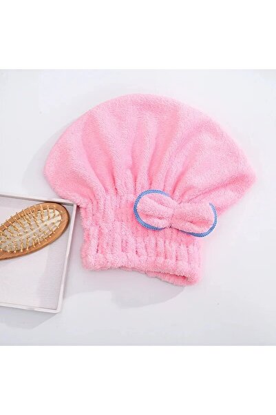 choice2 1pc pink 1Pc Microfibre Quick Hair Drying Bath Towel Bowknot Wrap Tow...