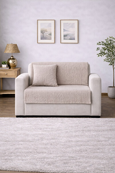 NazeninHome Sofa Cover |   Muslin Coverlet 100X220 cm (2 Layers of Muslin Fab...