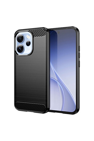 Techsuit Oppo Reno 15 Pro Carbon Silicone Case, Black