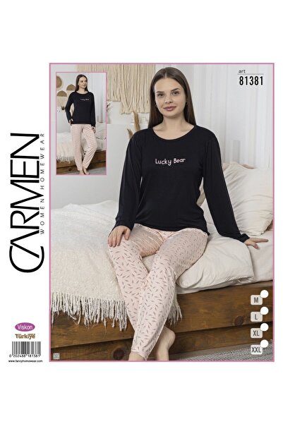 Carmen Ring Viscose Fabric Women's Pajama Set