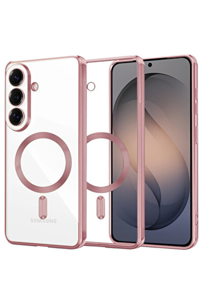 Techsuit Carcasă premium pentru Samsung Galaxy S26 Luxury Crystal MagSafe, roz