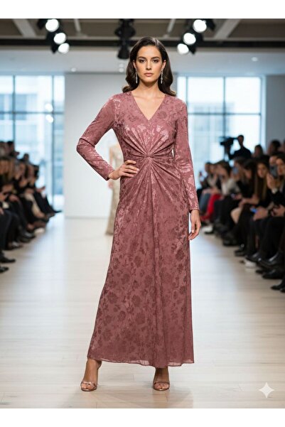 Pyramid masterpieces Long sleeve evening dress