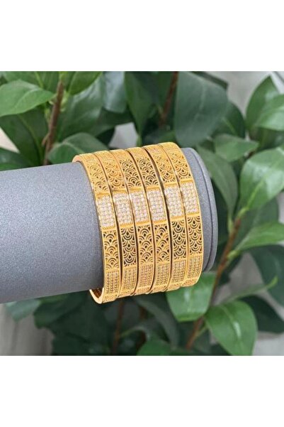 KUNOOZ أساور دائرية من الزركون، بديل للذهب