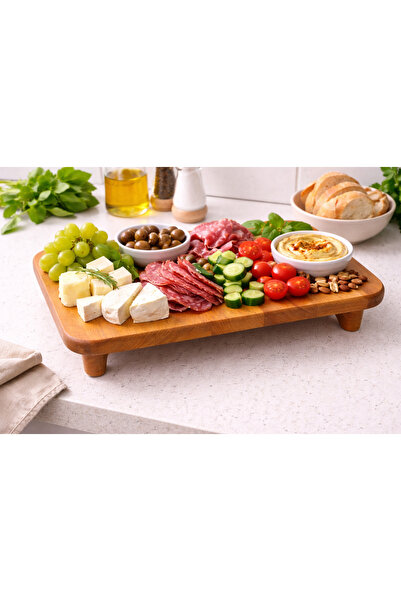 DİNGODAWOODENWORK 🌿 Doğal Masif Ahşap Ayaklı Servis, Sunum & Kesme tahtası