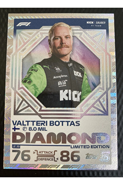 Topps Valtteri Bottas Diamond Limited Edition - Turbo Attax 2024