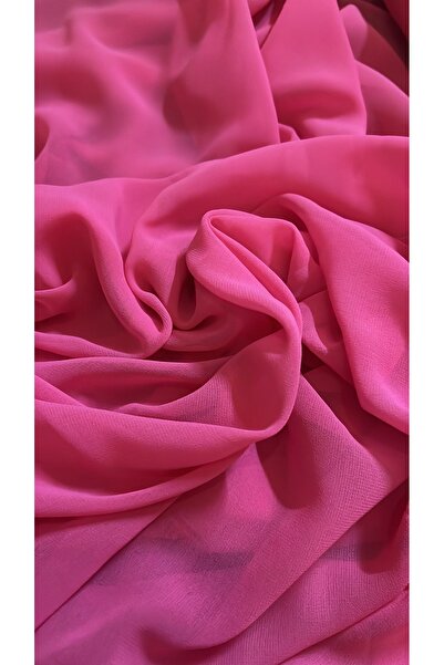 feminen Chiffon Fabric Light Fuchsia Color