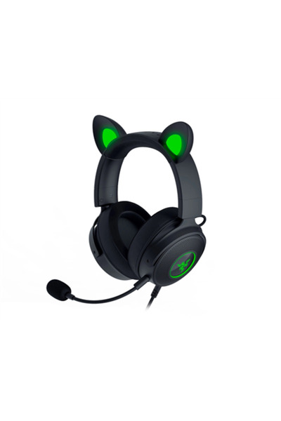 RAZER Kraken V2 Pro, Ediție Kitty, Căști de gaming, Cu fir, Negre