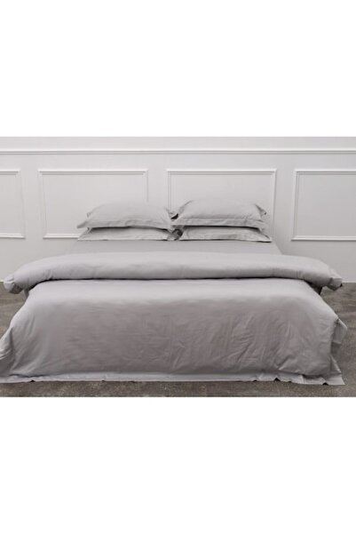 OEM Luxury Bed Linen Set 100% Cotton, King Size, 4 Pieces, Silver