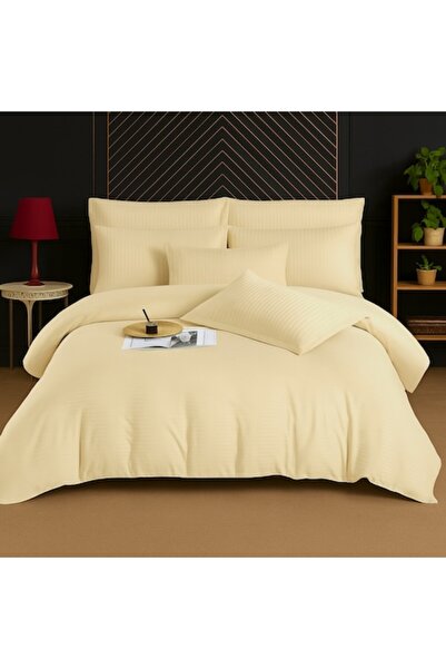 OEM Damask Bed Linen Set, 6 Pieces
