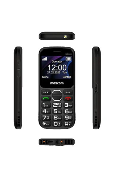 MAXCOM Telefon mobil MM443 Comfort 4G, Negru