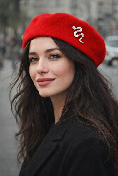 Modex Brooch Detail French Painter Felt Beret