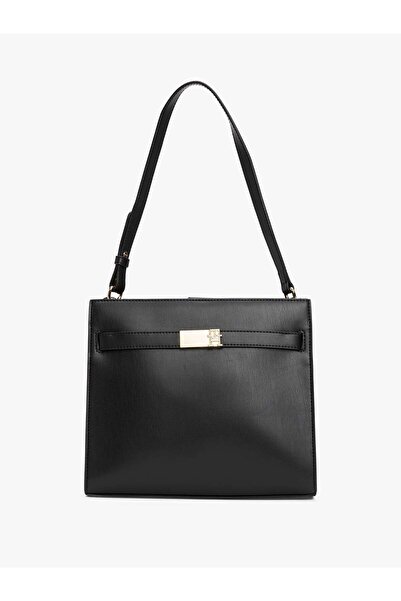 Tommy Hilfiger TH HERITAGE SHOULDER, BDS Siyah Kadın Çanta