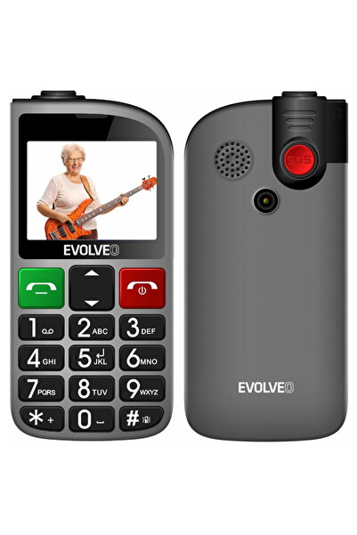EVOLVEO EasyPhone FL, mobile phone for seniors with charging stand, 512 MB, 2...