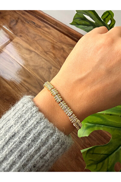 Asteria Jewelry kısmet Marka Model 14k Altın Kaplama Bileklik