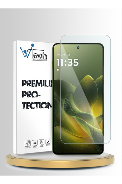 Wtech موتورولا إيدج 70 5G 2025 سلسلة بريميوم، زجاج مقوى شفاف 9H