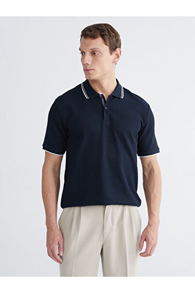 LC Waikiki Rmz Gi̇yi̇m Farkiyla Devrik Roba Yaka Men's T-Shirt