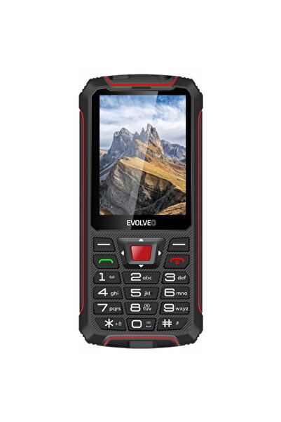 EVOLVEO StrongPhone W4 mobile phone, Dual SIM, 2G, Black-Red