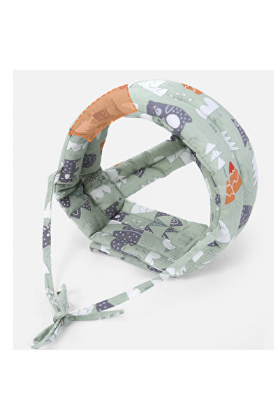 Generic قبعة حماية رأس الطفل من جرين فورست، قبعة مضادة للتصادم 360 درجة مع قط...