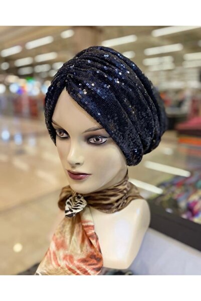 Hazeş Butik Payetli dolgulu bone