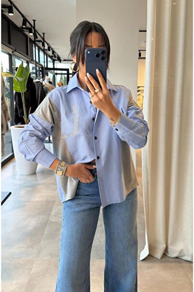 Bak'ap Premium Trend Stone Embellished Shirt