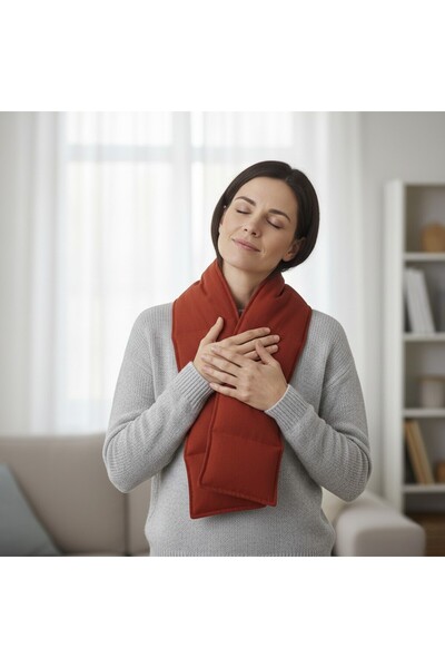 Hedea Cherry Seed Pillow Natural Hot Cold Therapy Washable Cinnamon