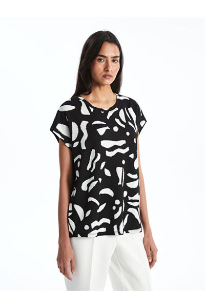 LC Waikiki Zero Roba Collar Embroidered Women's T-Shirt from Uzg Store for St...